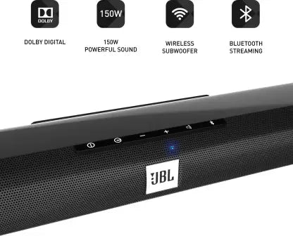 JBL Cinema SB150 Dolby Wireless 150 W Bluetooth Soundbar  (Black, 2.1 Channel) JBL Cinema SB150 Dolby Wireless 150 W Bluetooth Soundbar  (Black, 2.1 Channel)
